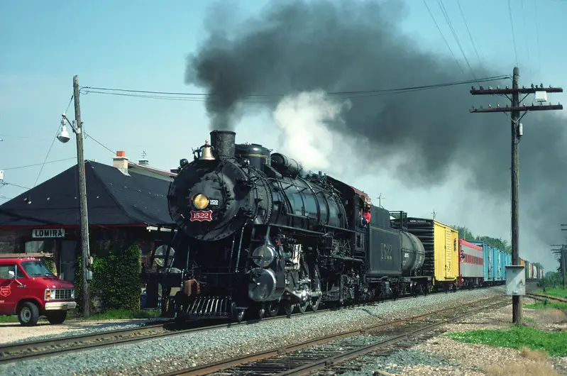 powerful steam locomotive