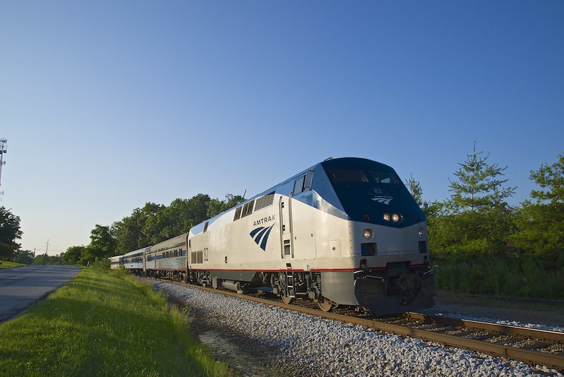 shower on Amtrak